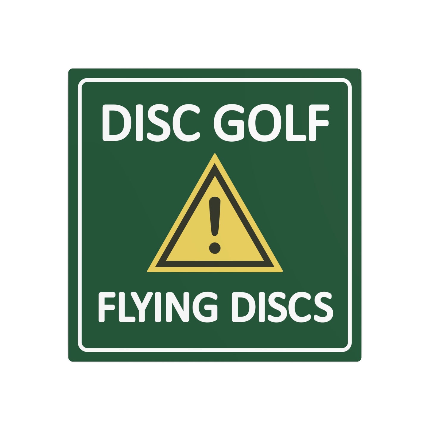 Metal Disc-claimer Sign