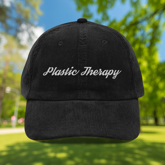 Embroidered Corduroy Cap